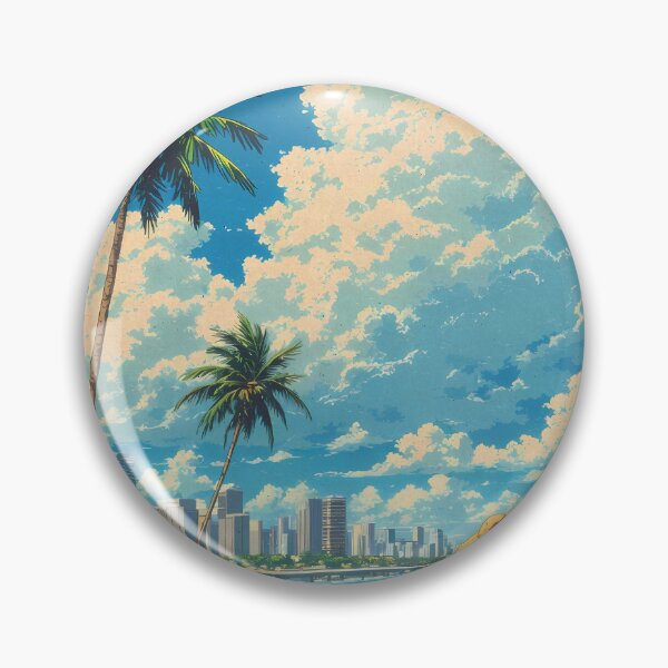Item preview, Anime Girl Gazing at Amador Causeway in Pastel Tones designed and sold by JacksoonLester.