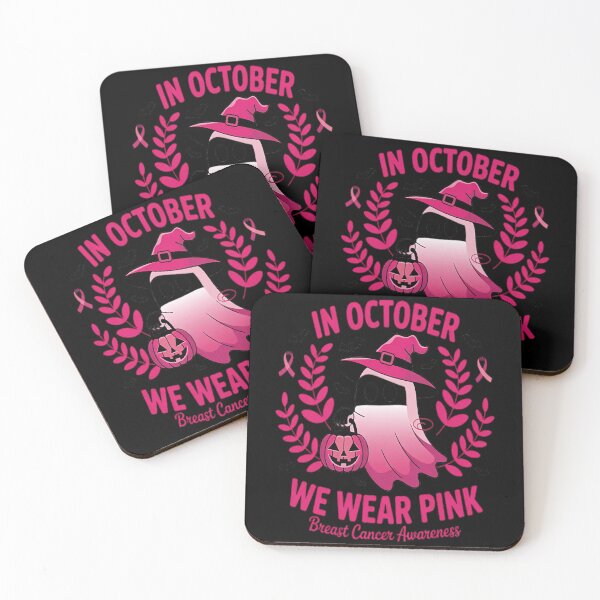 Item preview, In October We Wear Pink Breast Cancer Awareness Halloween designed and sold by gandebro.