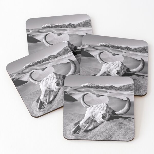 Item preview, Skull at the Great Sand Dunes B+W designed and sold by Gerard Fornarotto.