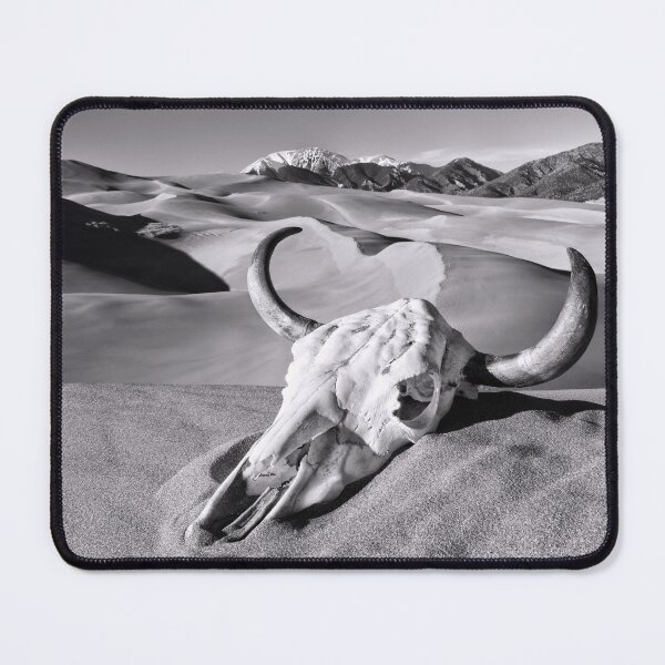 Item preview, Skull at the Great Sand Dunes B+W designed and sold by Gerard Fornarotto.