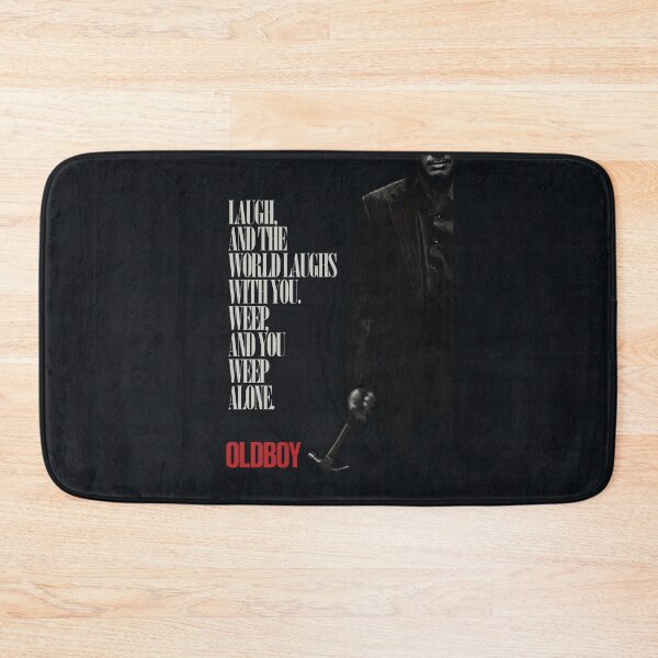 Item preview, Oldboy “Laugh & Weep” Hammer Quote Poster designed and sold by Enea Kelo.