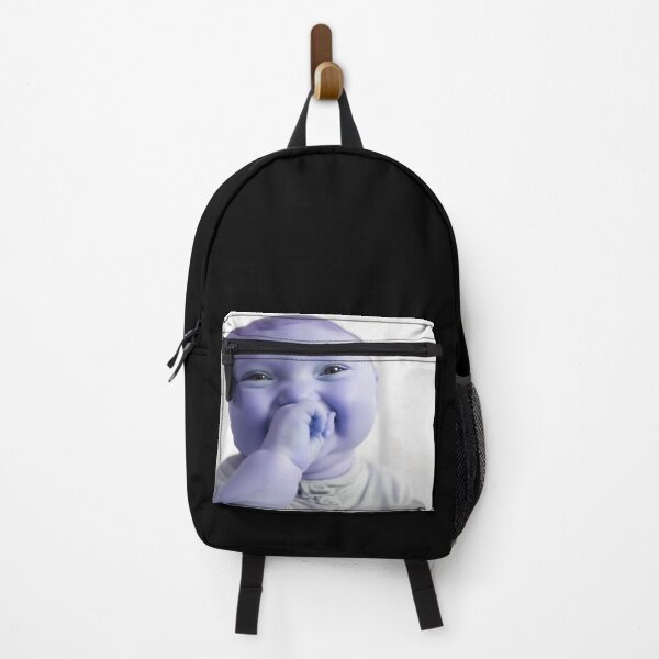 Item preview, Sweet Giggling Baby – Adorable Black and White Portrait designed and sold by Evaevonechi.