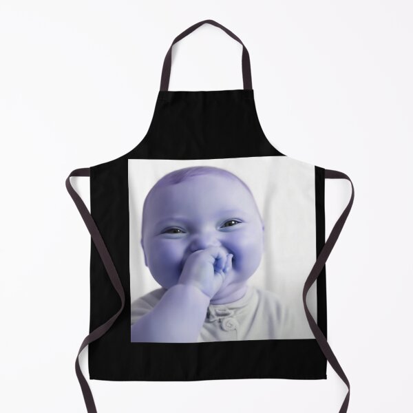 Item preview, Sweet Giggling Baby – Adorable Black and White Portrait designed and sold by MOHAMED.