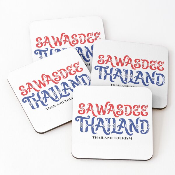 Item preview, Sawasdee Thailand Typography Art – Thai Culture Tourism Graphic Design designed and sold by Beeform.