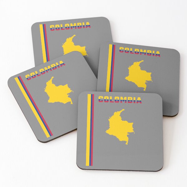 Item preview, Colombia Flag Map & Patriotic Stripes Art designed and sold by mashmosh.
