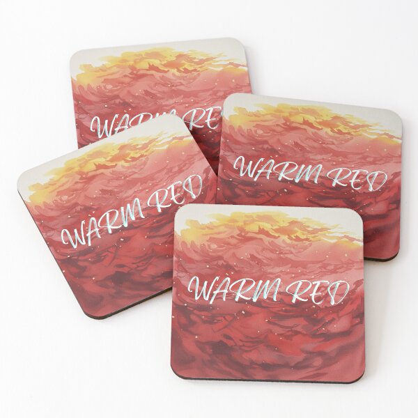 Item preview, WARM RED - Fiery Sunset Abstract Watercolor designed and sold by Jchan24.