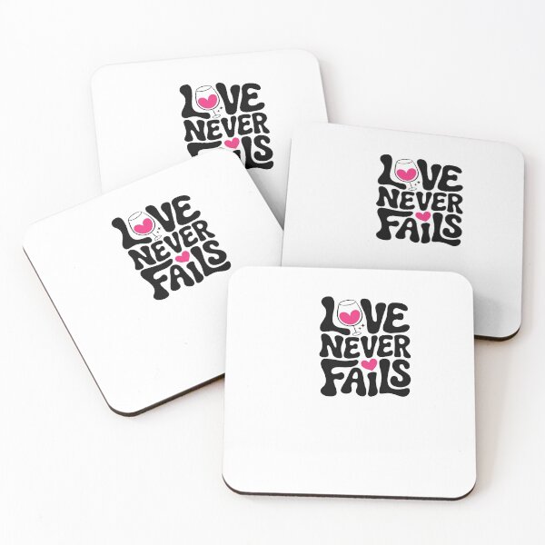 Item preview, Love Never Fails – Wine Lovers Valentine Design designed and sold by GoxyVision.