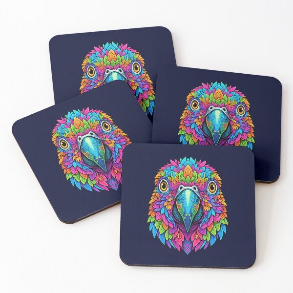 Item preview, Animal Psychedelic Art Print - PARROT 02 designed and sold by Mindwork Creative Arts.