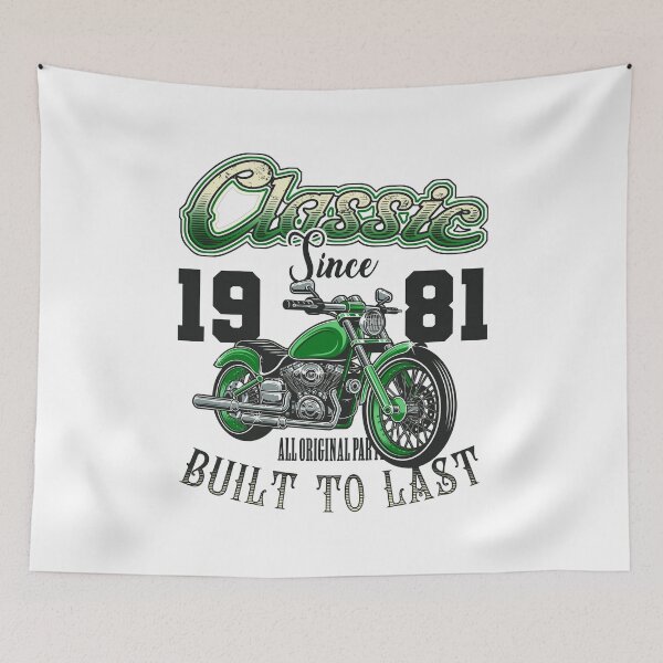 Item preview, Motorcycle Bikers Motorbike Birthday Born In 1981 designed and sold by JRRTs.