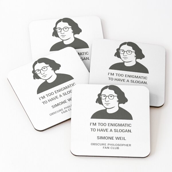 Item preview, Simone Weill | Obscure Philosopher Fan Club designed and sold by Grand Illusions.