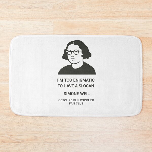 Item preview, Simone Weill | Obscure Philosopher Fan Club designed and sold by Grand Illusions.