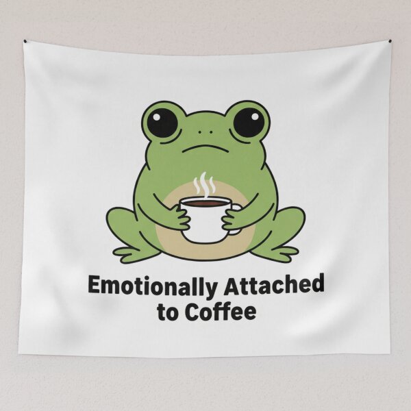 Item preview, Emotionally Attached to Coffee designed and sold by FRiosArt.