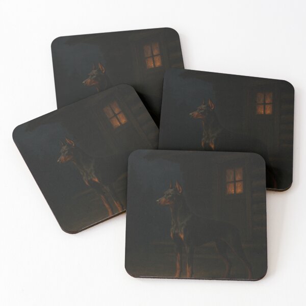 Item preview, Doberman Night Watch designed and sold by VandVArt.