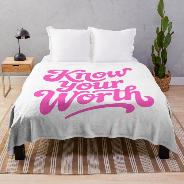 Item preview, Know Your Worth! Pink Girly designed and sold by PMCreative.