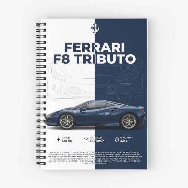 Item preview, Ferrari F8 Tributo Supercar Blue Power Speed Poster Art designed and sold by AbstractAuraArt.