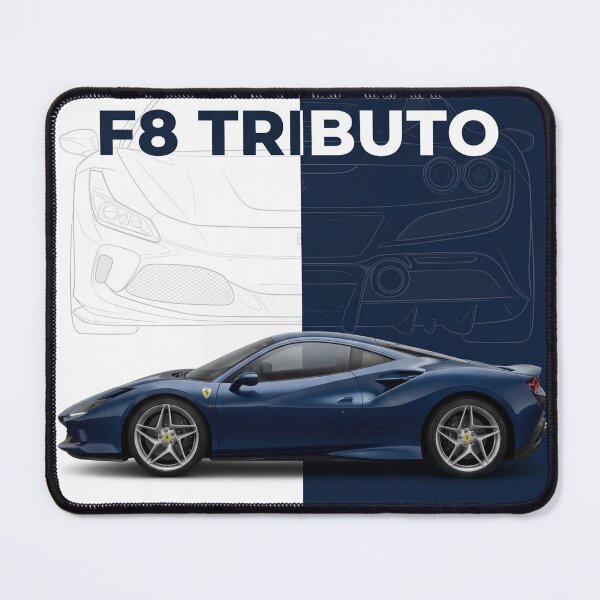 Item preview, Ferrari F8 Tributo Supercar Blue Power Speed Poster Art designed and sold by AbstractAuraArt.