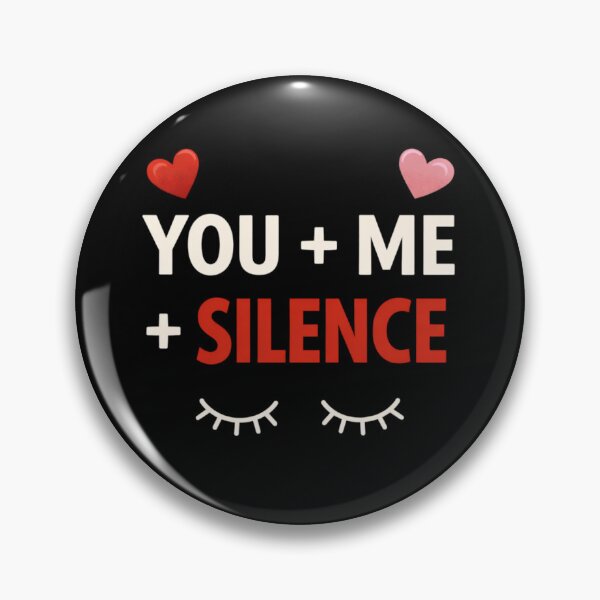 Item preview, You Me and Silence Minimalist Love Quote designed and sold by MORIANZPOD.