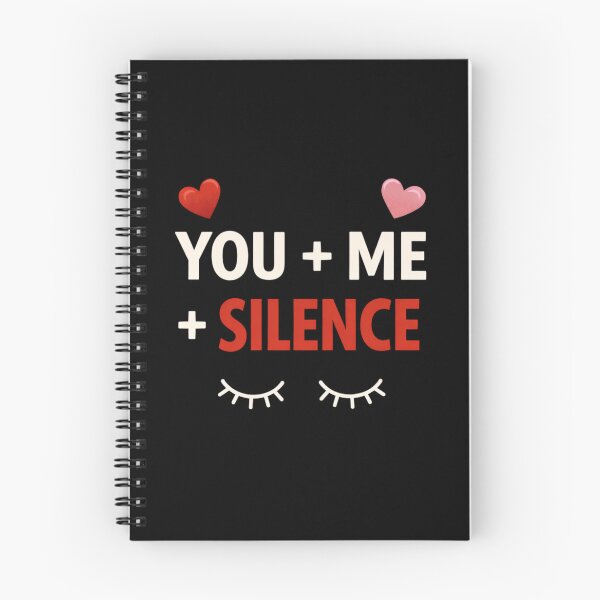 Item preview, You Me and Silence Minimalist Love Quote designed and sold by MORIANZPOD.