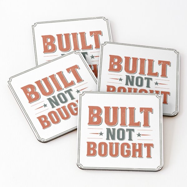 Item preview, Built Not Bought – Gym Motivation Fitness T-Shirt designed and sold by rsuniquestyle.