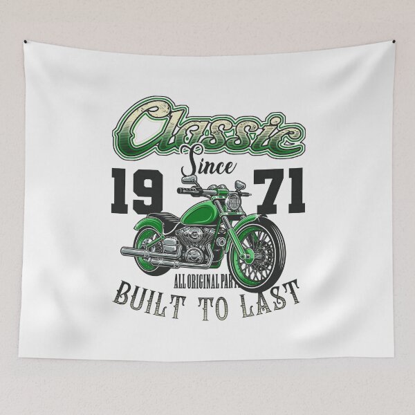 Item preview, Motorcycle Bikers Motorbike Birthday Born In 1971 designed and sold by JRRTs.