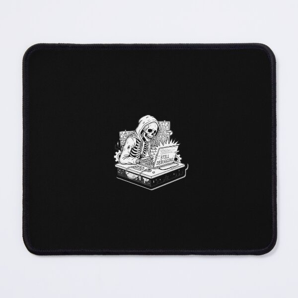Item preview, Still Debugging Skeleton Programmer - Funny Coding Humor Art designed and sold by Maclaw200d.