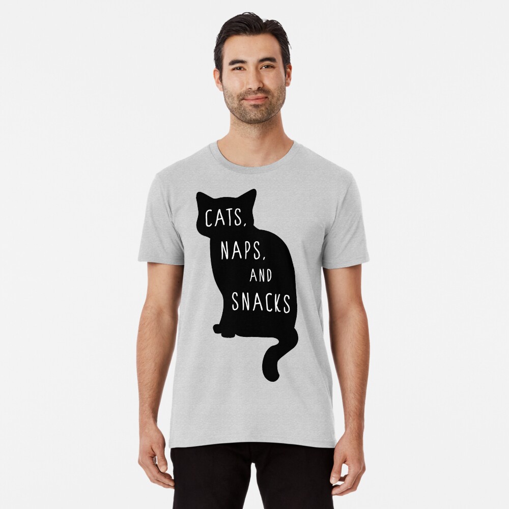 Cats Naps and Snacks Funny Cat shirt for Men Women and Children Art Board Print for Sale by Shelly Kei Redbubble