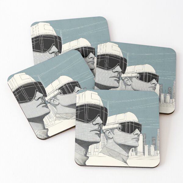 Item preview, Futuristic beings in a city designed and sold by anytka.