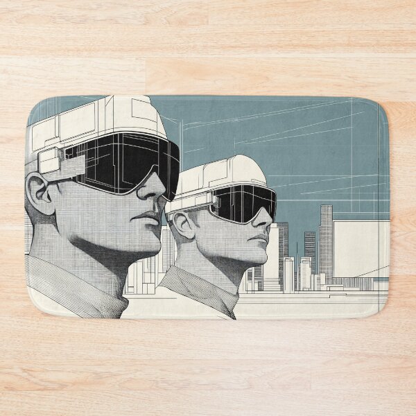 Item preview, Futuristic beings in a city designed and sold by anytka.
