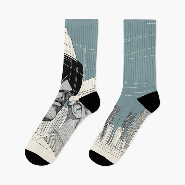 Item preview, Futuristic beings in a city designed and sold by anytka.