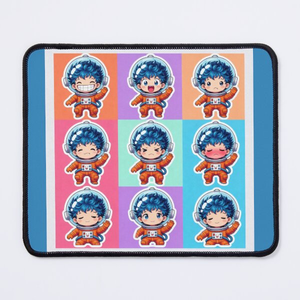 Item preview, Cute Astronaut Sticker Sheet | 9 Funny Expressions Pack designed and sold by NovaDigitalArt45.