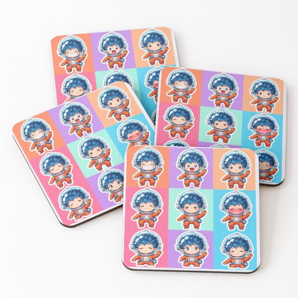 Item preview, Cute Astronaut Sticker Sheet | 9 Funny Expressions Pack designed and sold by NovaDigitalArt45.
