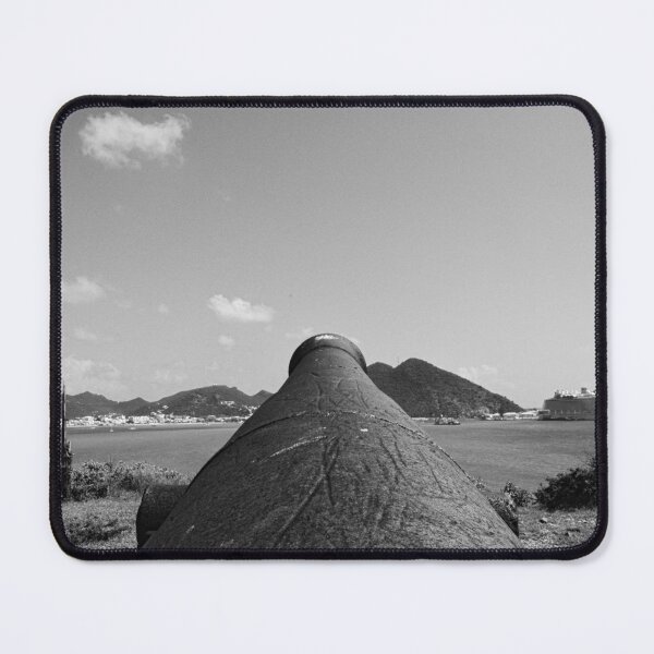Item preview, Cannon Protecting Fort Amsterdam Saint Martin Black And White designed and sold by LisaWootenPhoto.