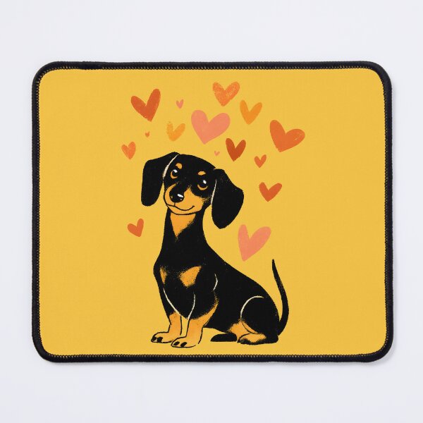 Item preview, Daschund Hearts designed and sold by xiao xuans.