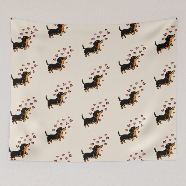 Item preview, Daschund Hearts designed and sold by xiao xuans.