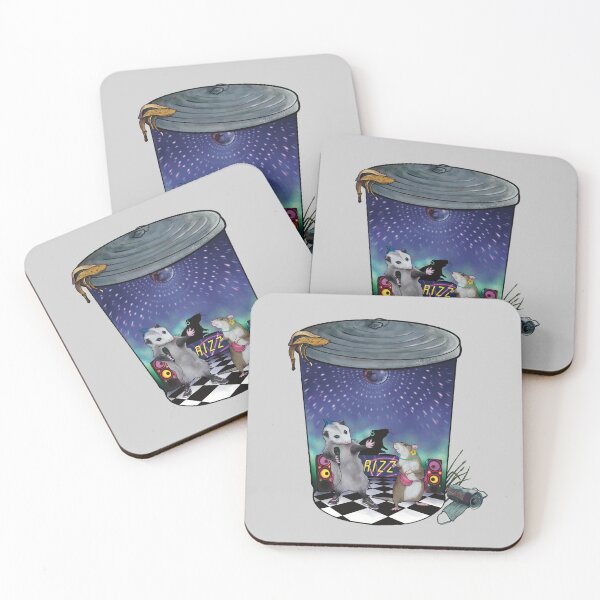 Item preview, Trash Can Disco Party With Opossum and Rat!  designed and sold by iamgirl1.