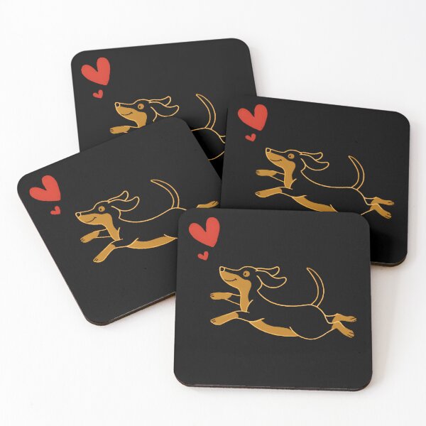 Item preview, Daschund Hearts designed and sold by xiao xuans.