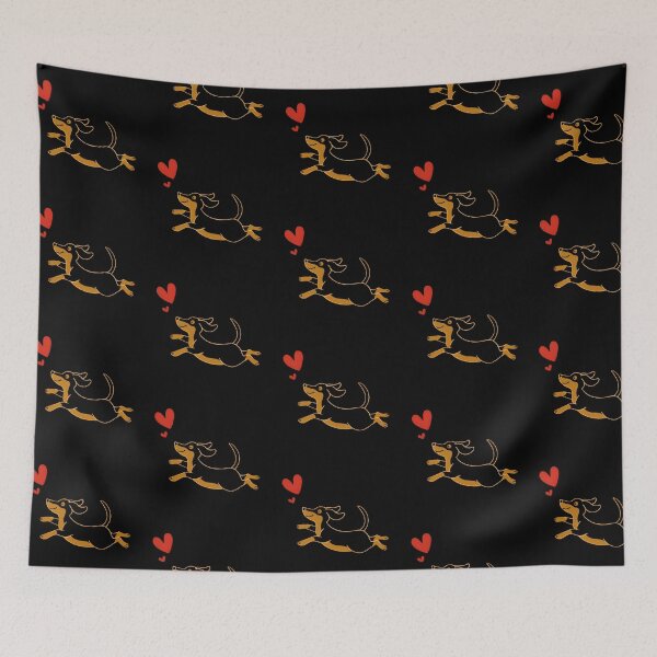 Item preview, Daschund Hearts designed and sold by xiao xuans.