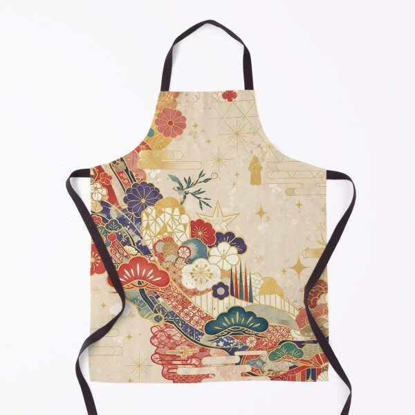 Item preview, Elegant Japanese Traditional Pattern with Red Plum and Gold designed and sold by Musubi-wa.