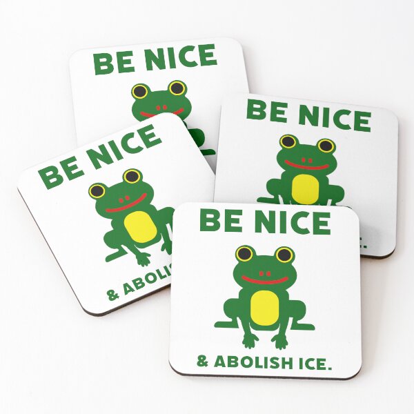 Item preview, Be nice and abolish ICE designed and sold by Rachel the Artist .