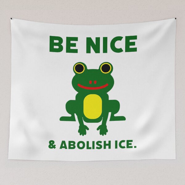 Item preview, Be nice and abolish ICE designed and sold by Rachel the Artist .