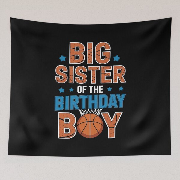 Item preview, Basketball Big Sister Of The Birthday Boy Family Matching designed and sold by MarryIsMonth.