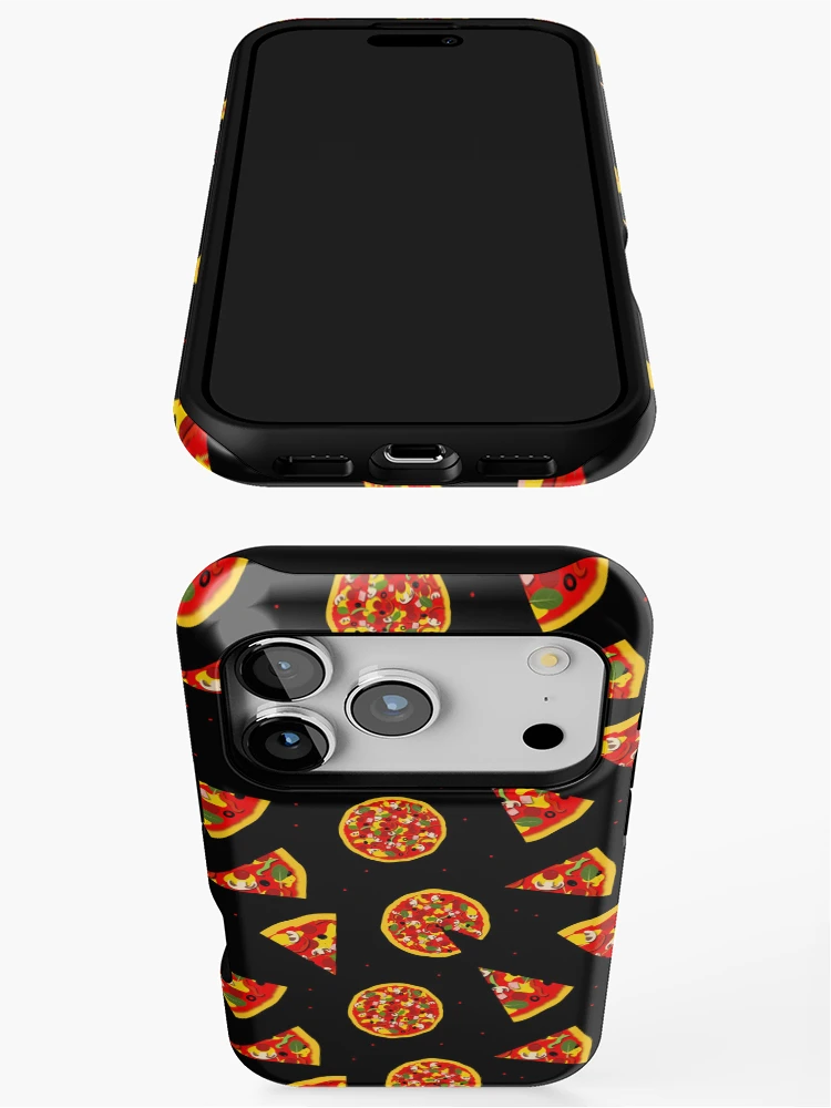 Thumbnail 3 of 4, iPhone Case, Pizza Pattern designed and sold by CreativeBridge.