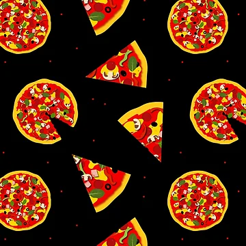 Artwork thumbnail, Pizza Pattern by CreativeBridge