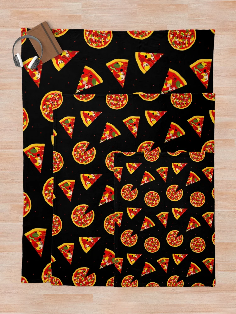 Thumbnail 5 of 6, Throw Blanket, Pizza Pattern designed and sold by CreativeBridge.