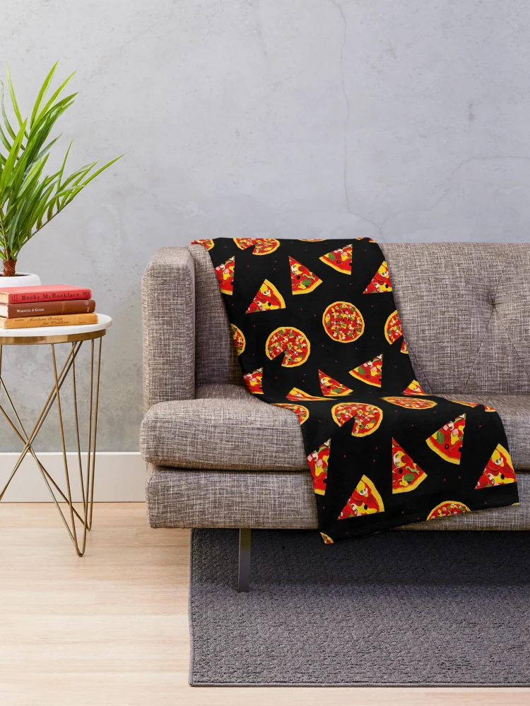 Thumbnail 2 of 6, Throw Blanket, Pizza Pattern designed and sold by CreativeBridge.