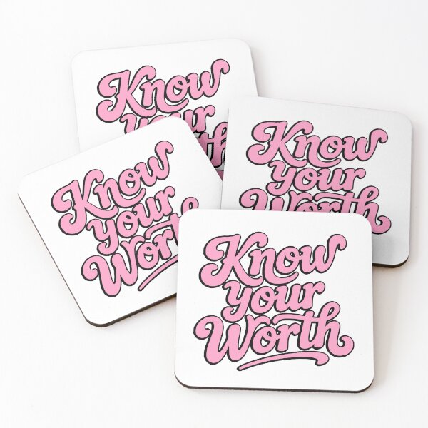 Item preview, Know Your Worth! Pink Girlie designed and sold by PMCreative.
