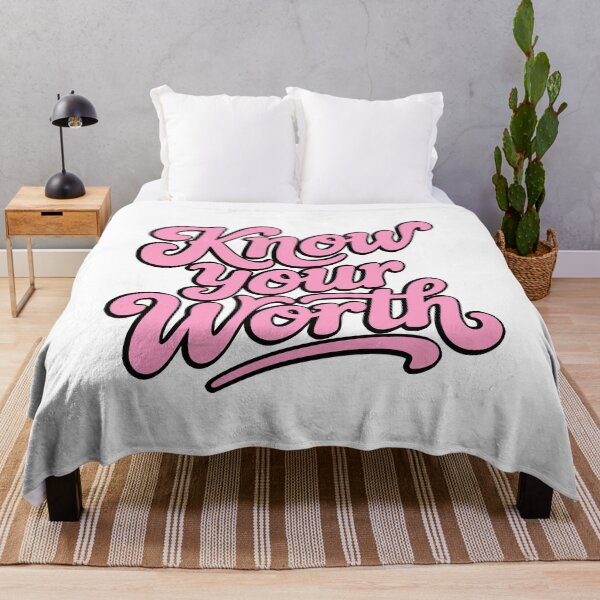 Item preview, Know Your Worth! Pink Girlie designed and sold by PMCreative.