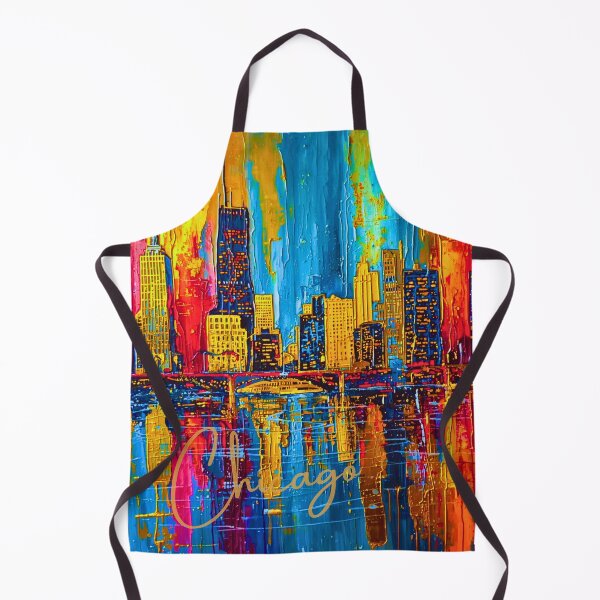 Item preview, Chicago in Vibrant Abstract designed and sold by Creative Soul Publications.