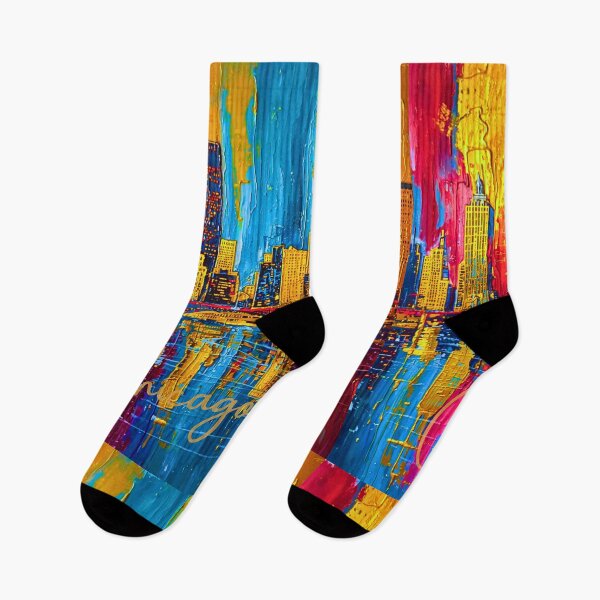 Item preview, Chicago in Vibrant Abstract designed and sold by Creative Soul Publications.