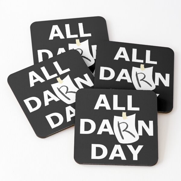 Item preview, ALL DARN DAY - White text designed and sold by redmodsart.